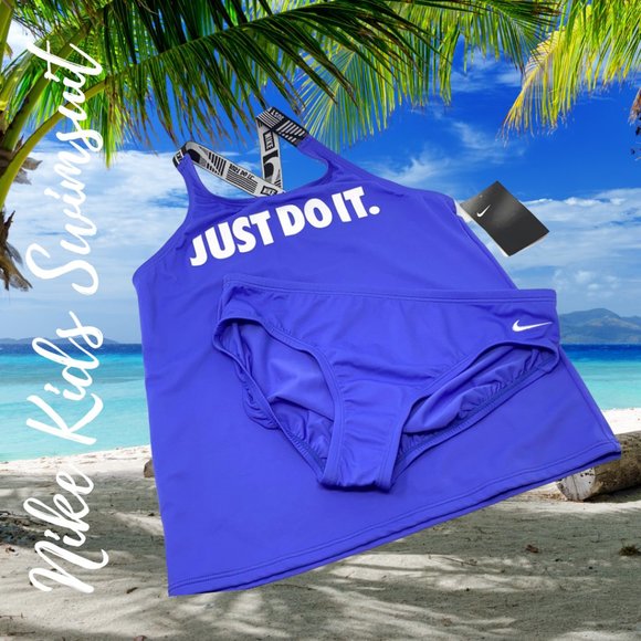 Girls 13-15 Nike Crossback Tankini Swimsuit Set